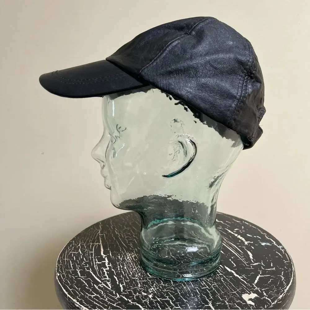 Leather Baseball Hat